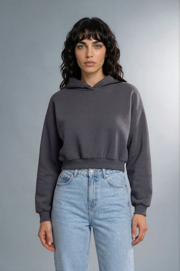 Women's Box Crop Hoodie