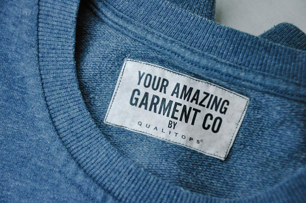 Blue Business Clothing Labels Sew On Personalized Clothing Labels