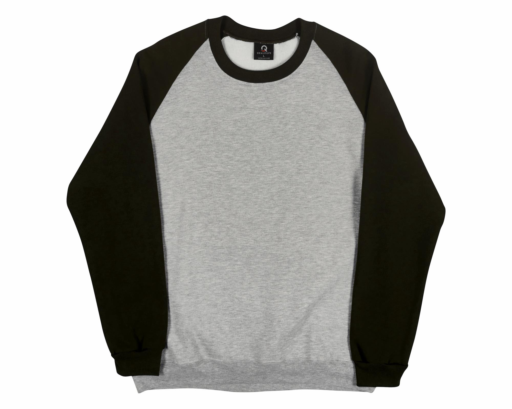 Men's Two Tone Raglan Sweatshirt 242, Australian Made Sweater